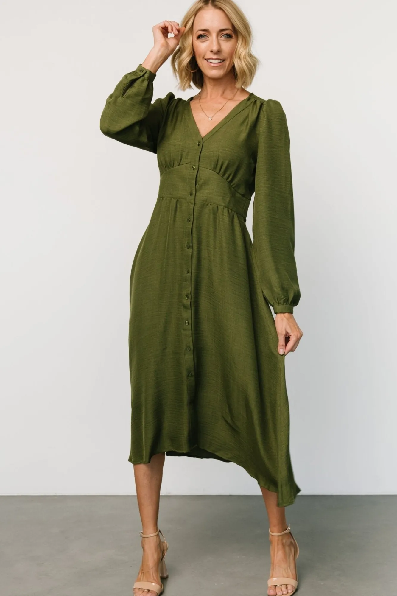 Baltic Born Faith Button Midi Dress |