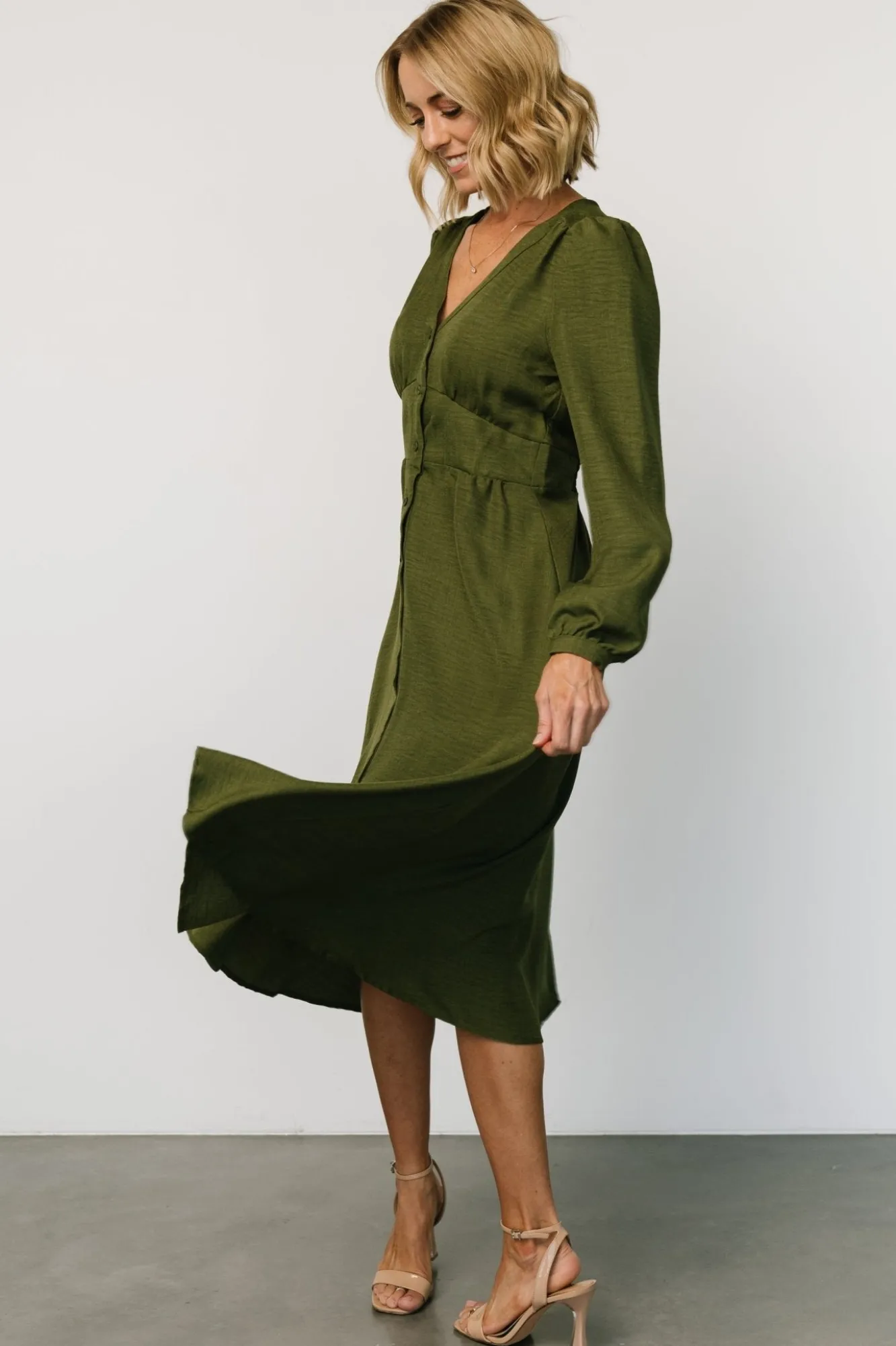 Baltic Born Faith Button Midi Dress |