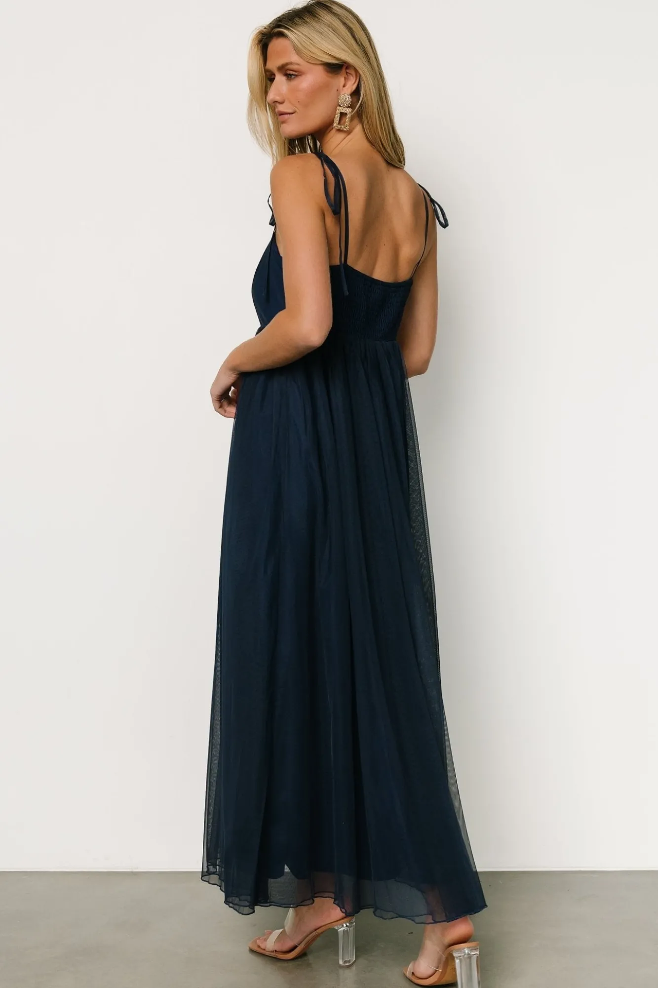 Baltic Born Fiona Tulle Maxi Dress | Midnight Blue