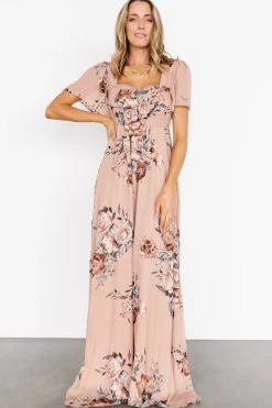 Baltic Born Fleur Maxi Dress | Nude Floral