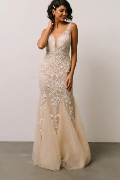 Baltic Born Fleurette Bridal Gown | Beige + Ivory