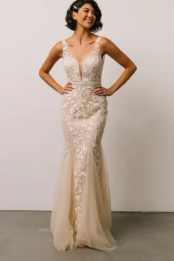 Baltic Born Fleurette Bridal Gown | Beige + Ivory