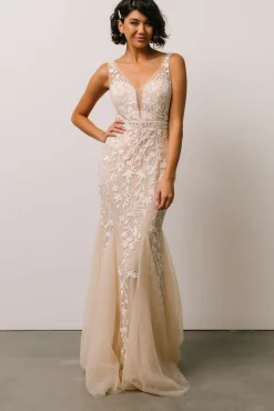 Baltic Born Fleurette Bridal Gown | Beige + Ivory