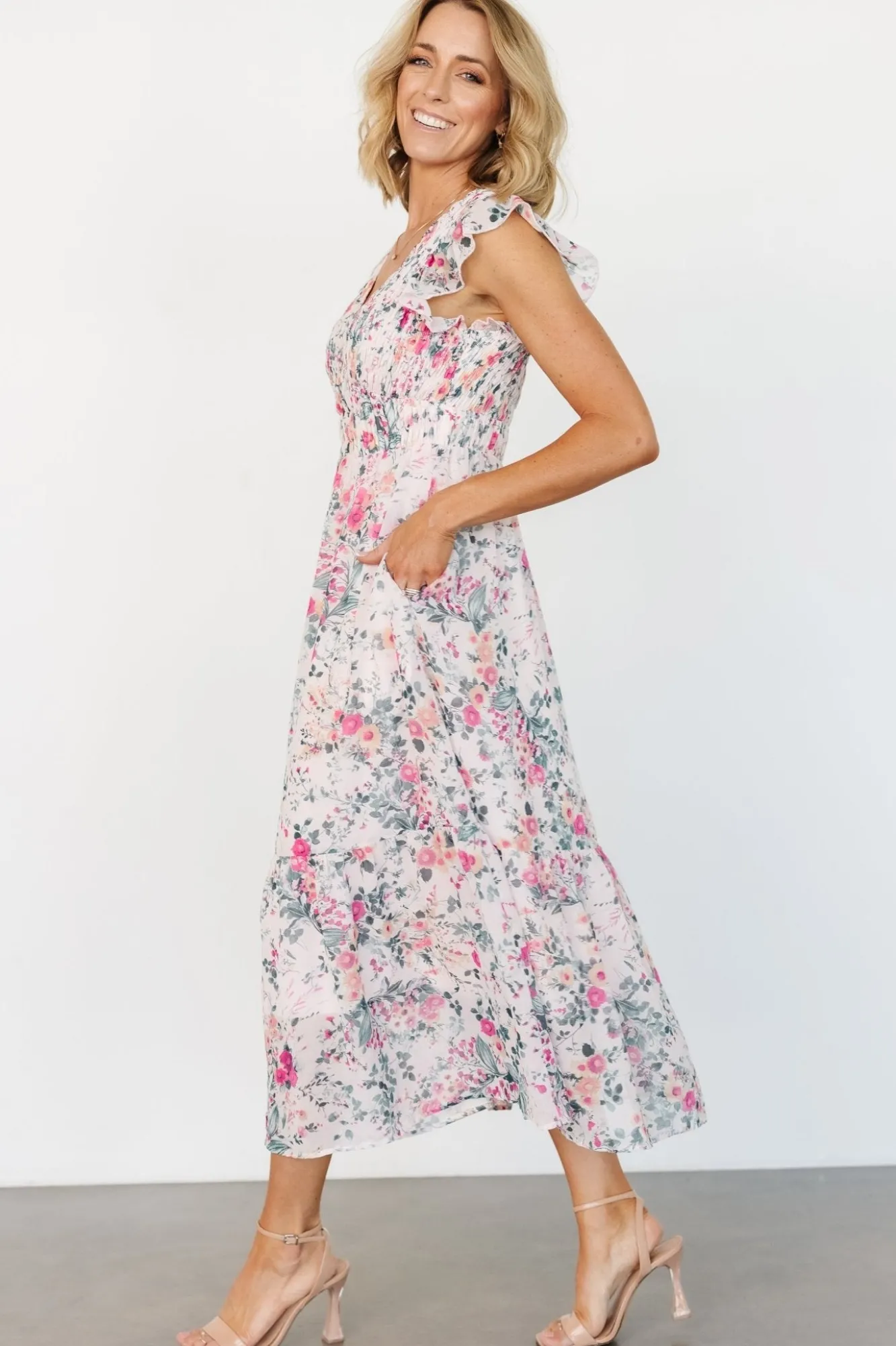 Baltic Born Florencia Dress | Blush + Sage