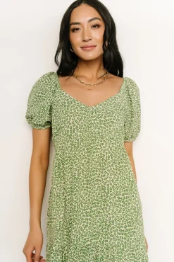 Baltic Born Gables Puff Sleeve Maxi Dress | Green Multi