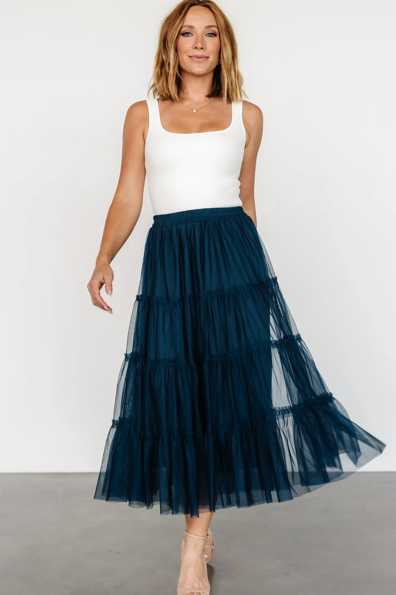 Baltic Born Galena Tulle Skirt | Deep Topaz