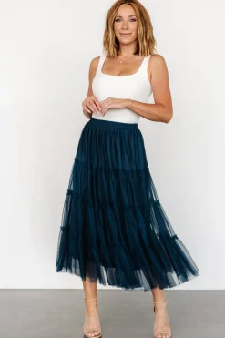 Baltic Born Galena Tulle Skirt | Deep Topaz