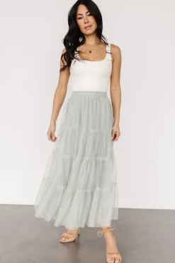 Baltic Born Galena Tulle Skirt | Light Sage