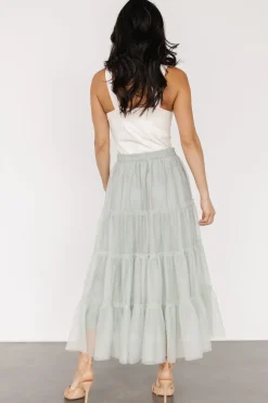 Baltic Born Galena Tulle Skirt | Light Sage