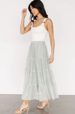 Baltic Born Galena Tulle Skirt | Light Sage