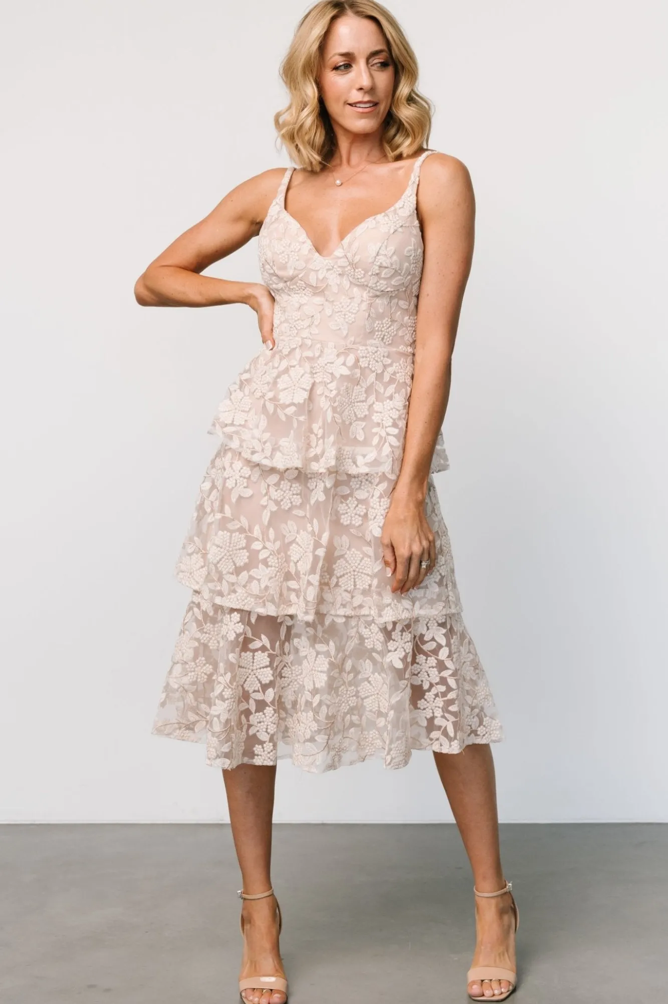 Baltic Born Giavanna Tiered Midi Dress |