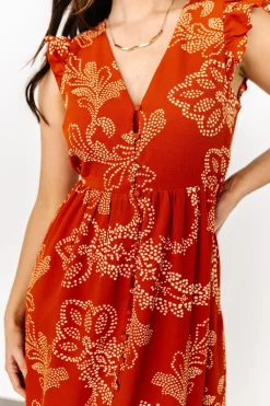 Baltic Born Ginger Button Down Maxi Dress | Rust + Ivory