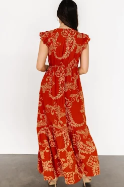 Baltic Born Ginger Button Down Maxi Dress | Rust + Ivory