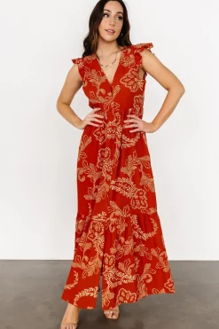 Baltic Born Ginger Button Down Maxi Dress | Rust + Ivory