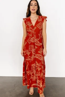 Baltic Born Ginger Button Down Maxi Dress | Rust + Ivory