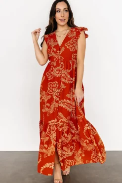 Baltic Born Ginger Button Down Maxi Dress | Rust + Ivory