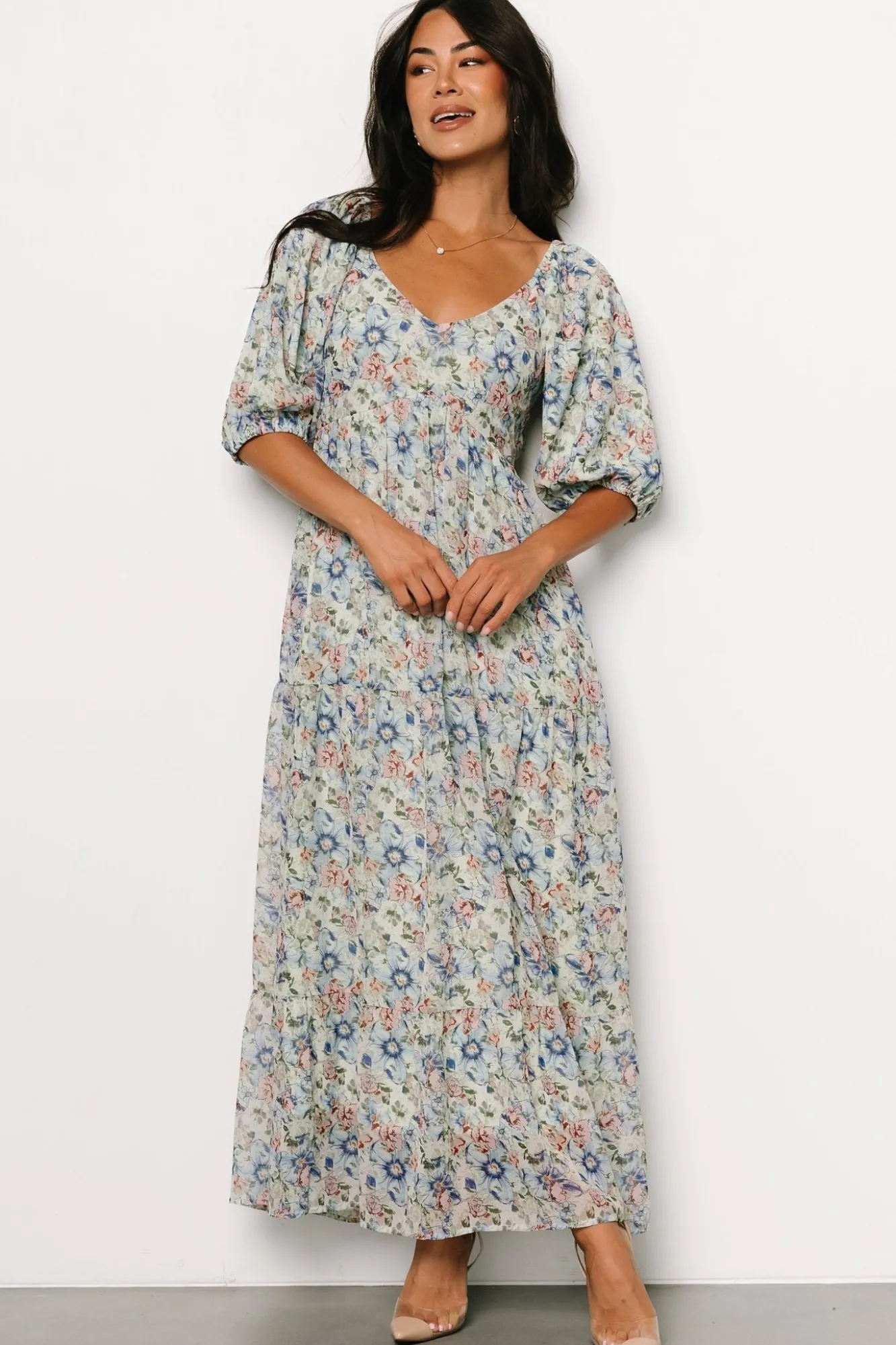 Baltic Born Ginny Maxi Dress | Light Green Floral
