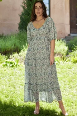 Baltic Born Ginny Maxi Dress | Light Green Floral