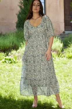 Baltic Born Ginny Maxi Dress | Light Green Floral