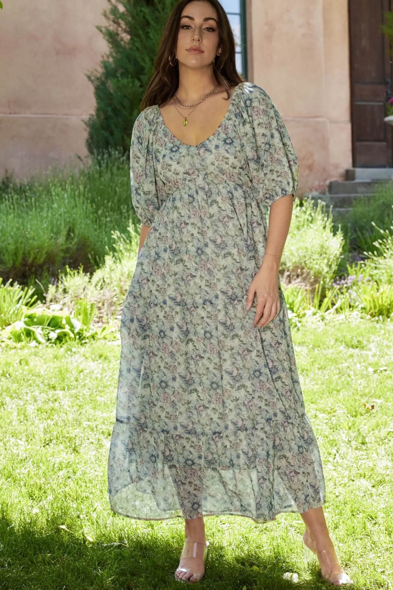 Baltic Born Ginny Maxi Dress | Light Green Floral