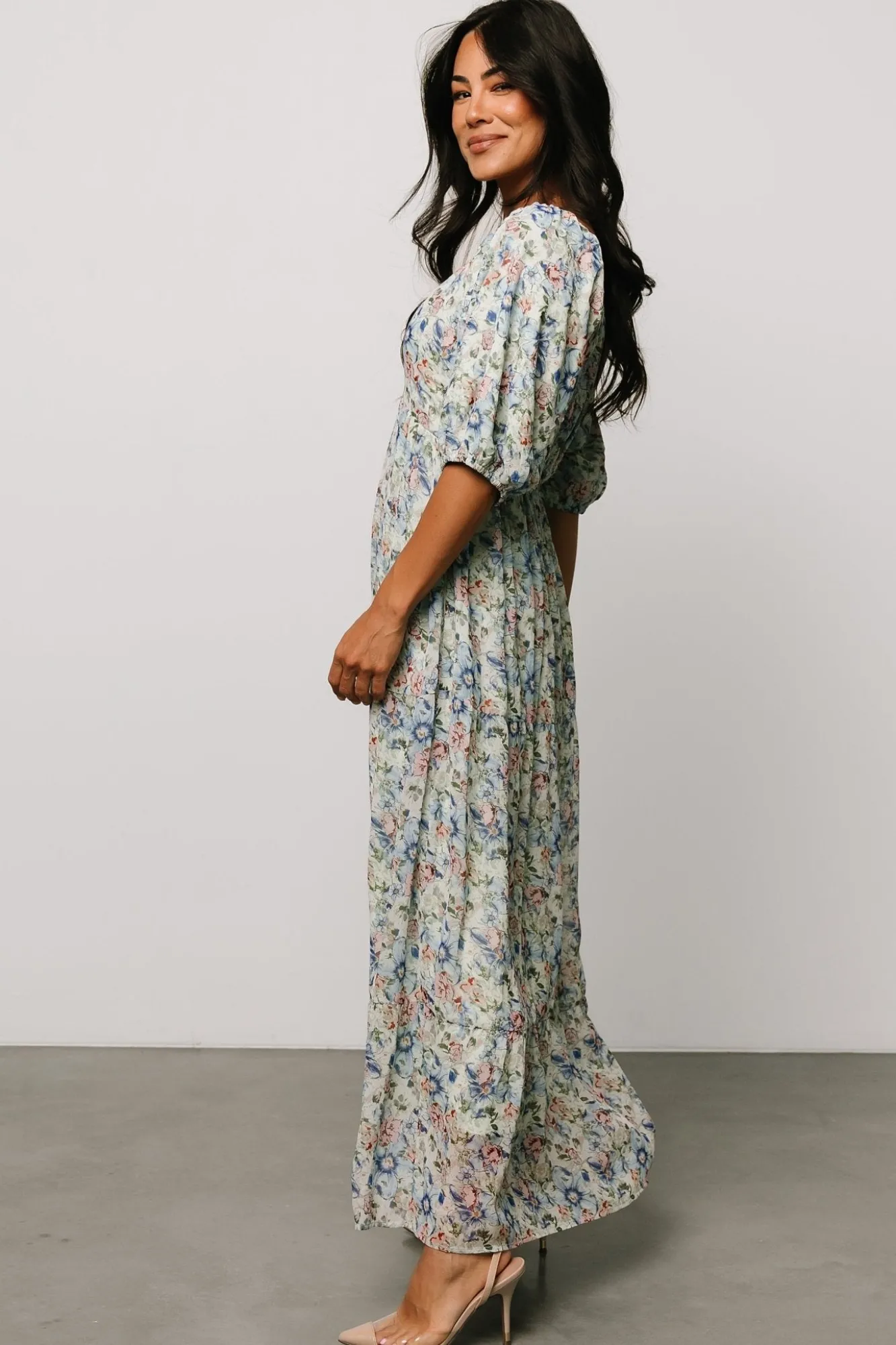 Baltic Born Ginny Maxi Dress | Light Green Floral