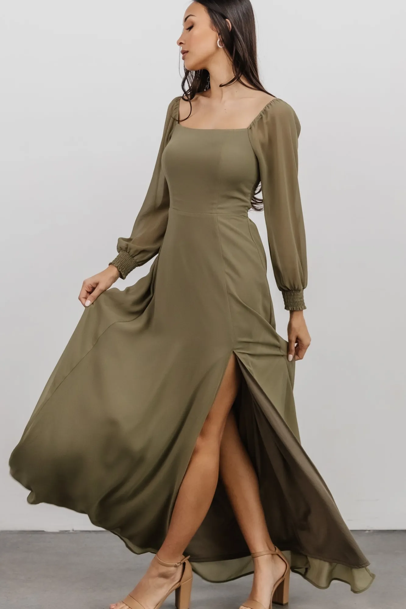 Baltic Born Giselle Maxi Dress | Dusty Olive