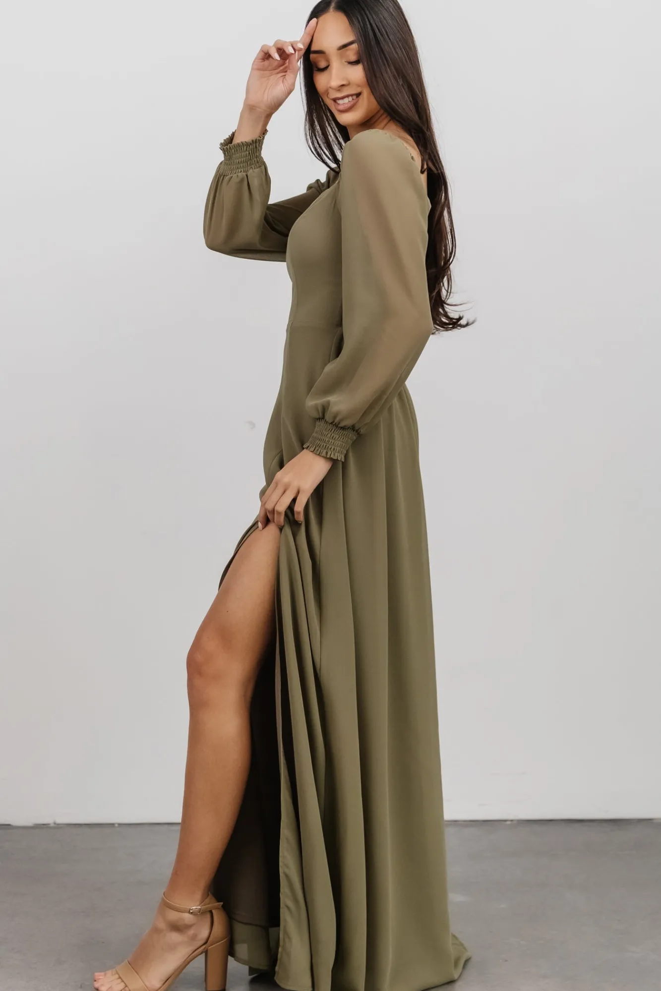 Baltic Born Giselle Maxi Dress | Dusty Olive