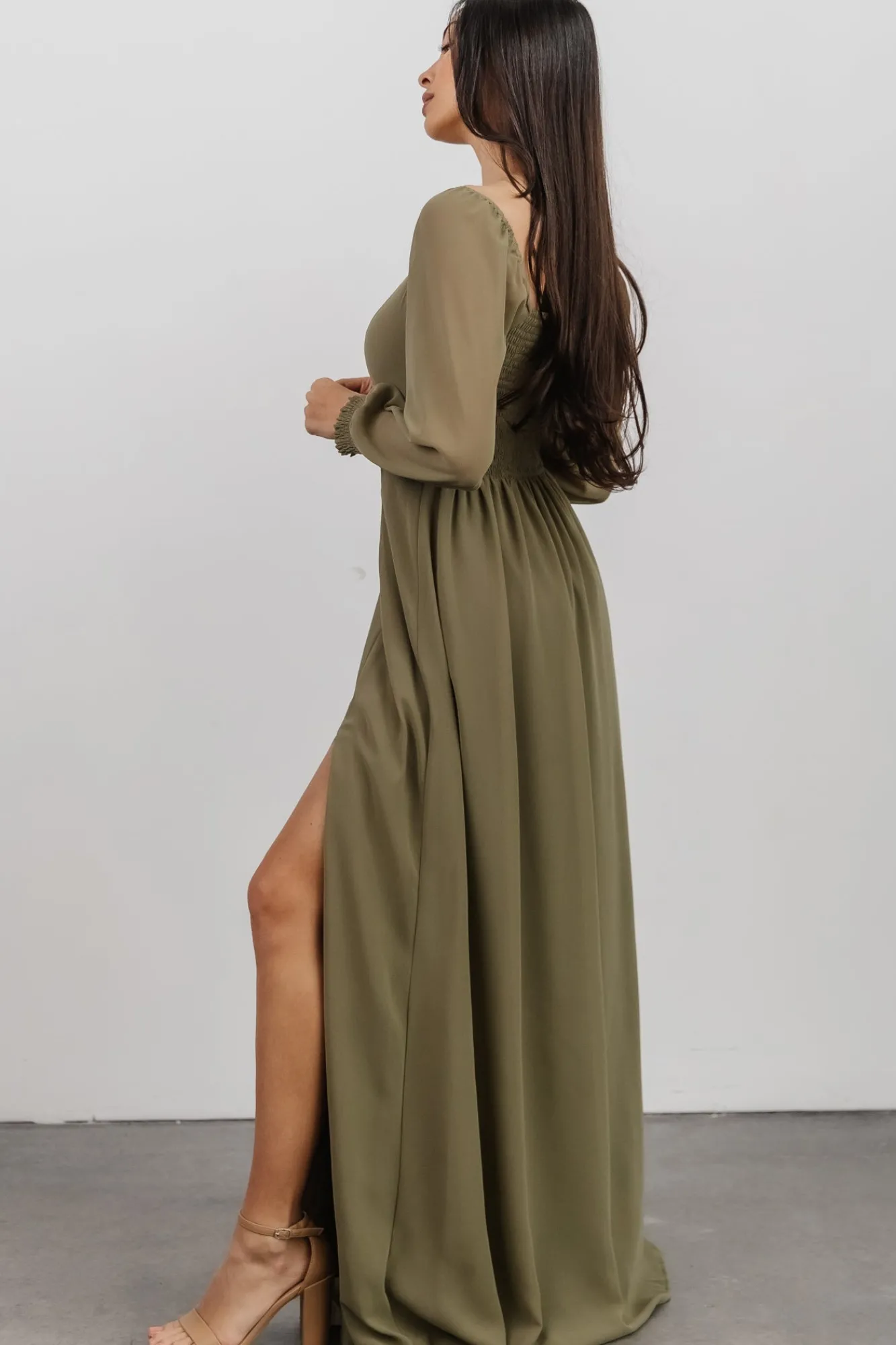 Baltic Born Giselle Maxi Dress | Dusty Olive
