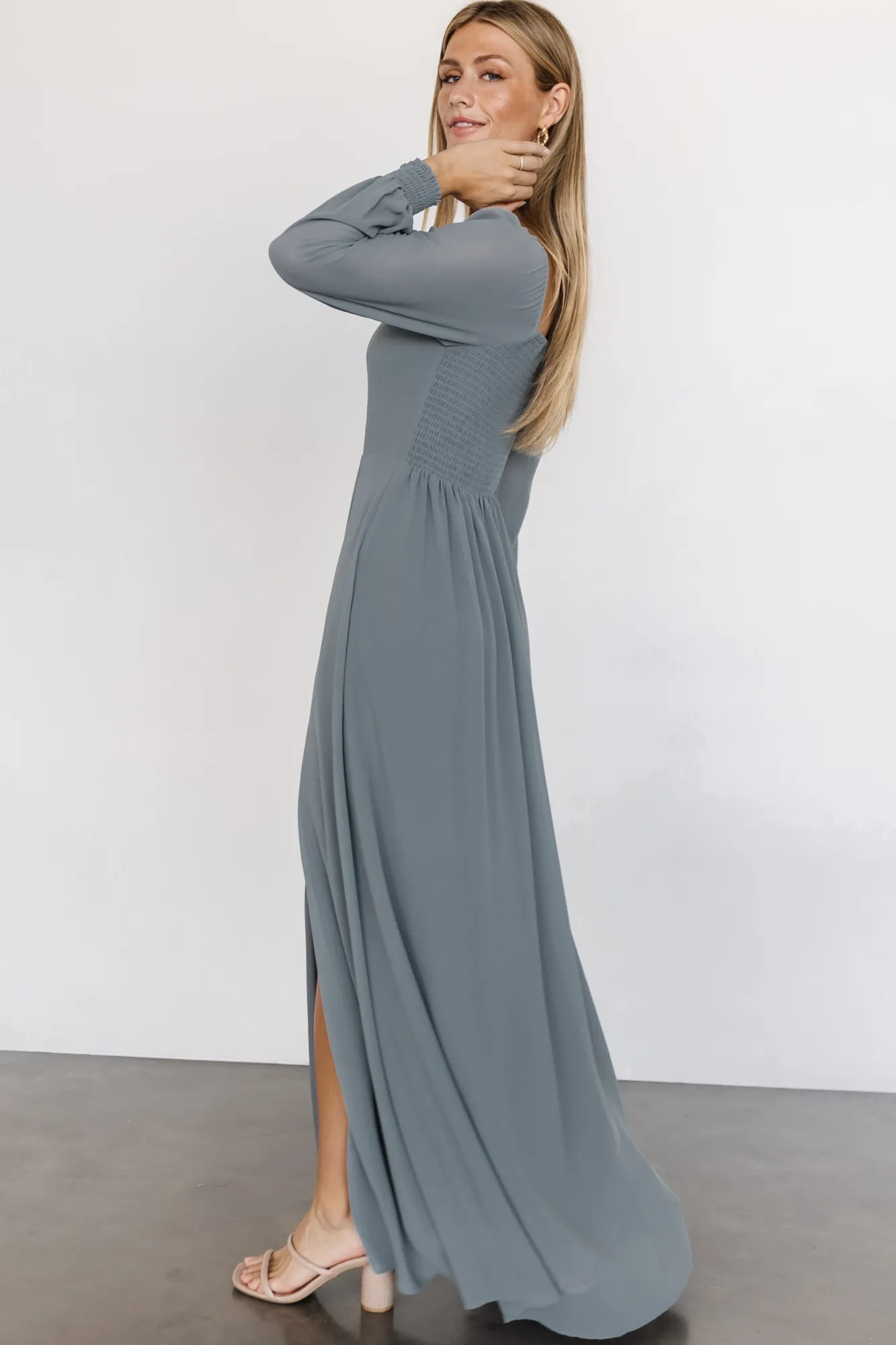 Baltic Born Giselle Maxi Dress | Dusty Blue