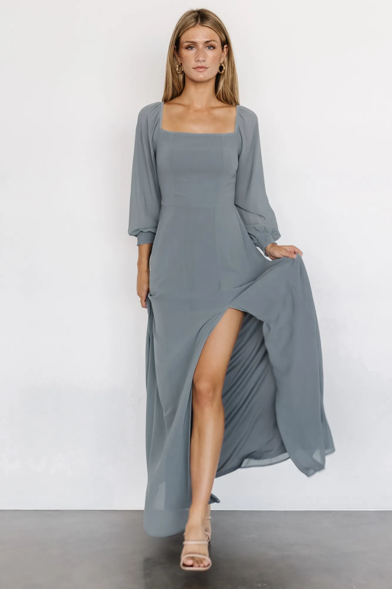 Baltic Born Giselle Maxi Dress | Dusty Blue