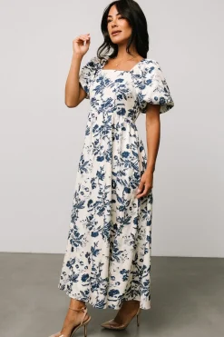 Baltic Born Graceland Maxi Dress | Cream + Navy Floral