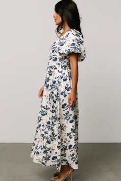 Baltic Born Graceland Maxi Dress | Cream + Navy Floral