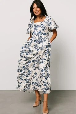 Baltic Born Graceland Maxi Dress | Cream + Navy Floral