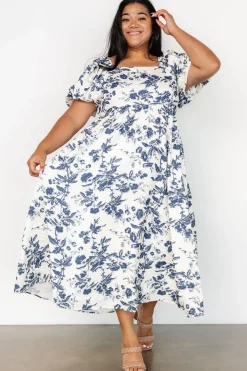 Baltic Born Graceland Maxi Dress | Cream + Navy Floral