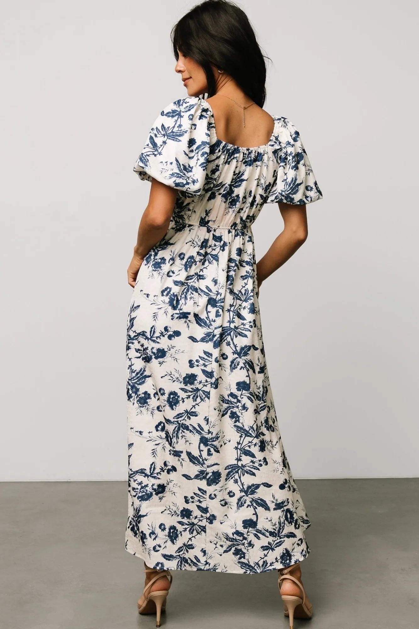 Baltic Born Graceland Maxi Dress | Cream + Navy Floral