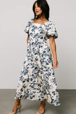 Baltic Born Graceland Maxi Dress | Cream + Navy Floral
