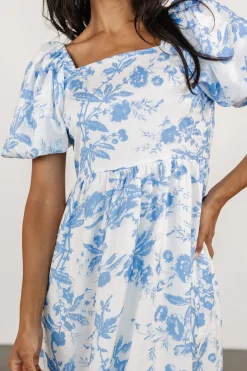 Baltic Born Graceland Maxi Dress | White + Blue Floral