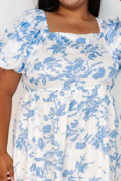 Baltic Born Graceland Maxi Dress | White + Blue Floral