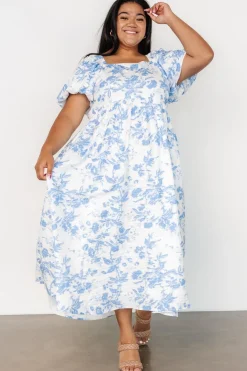Baltic Born Graceland Maxi Dress | White + Blue Floral