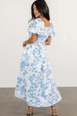 Baltic Born Graceland Maxi Dress | White + Blue Floral