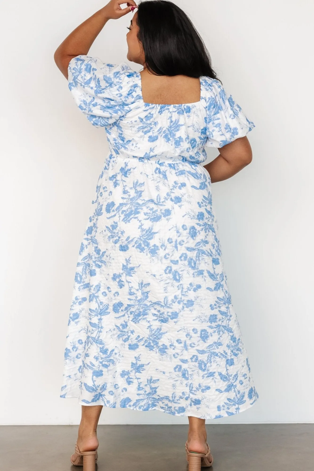 Baltic Born Graceland Maxi Dress | White + Blue Floral