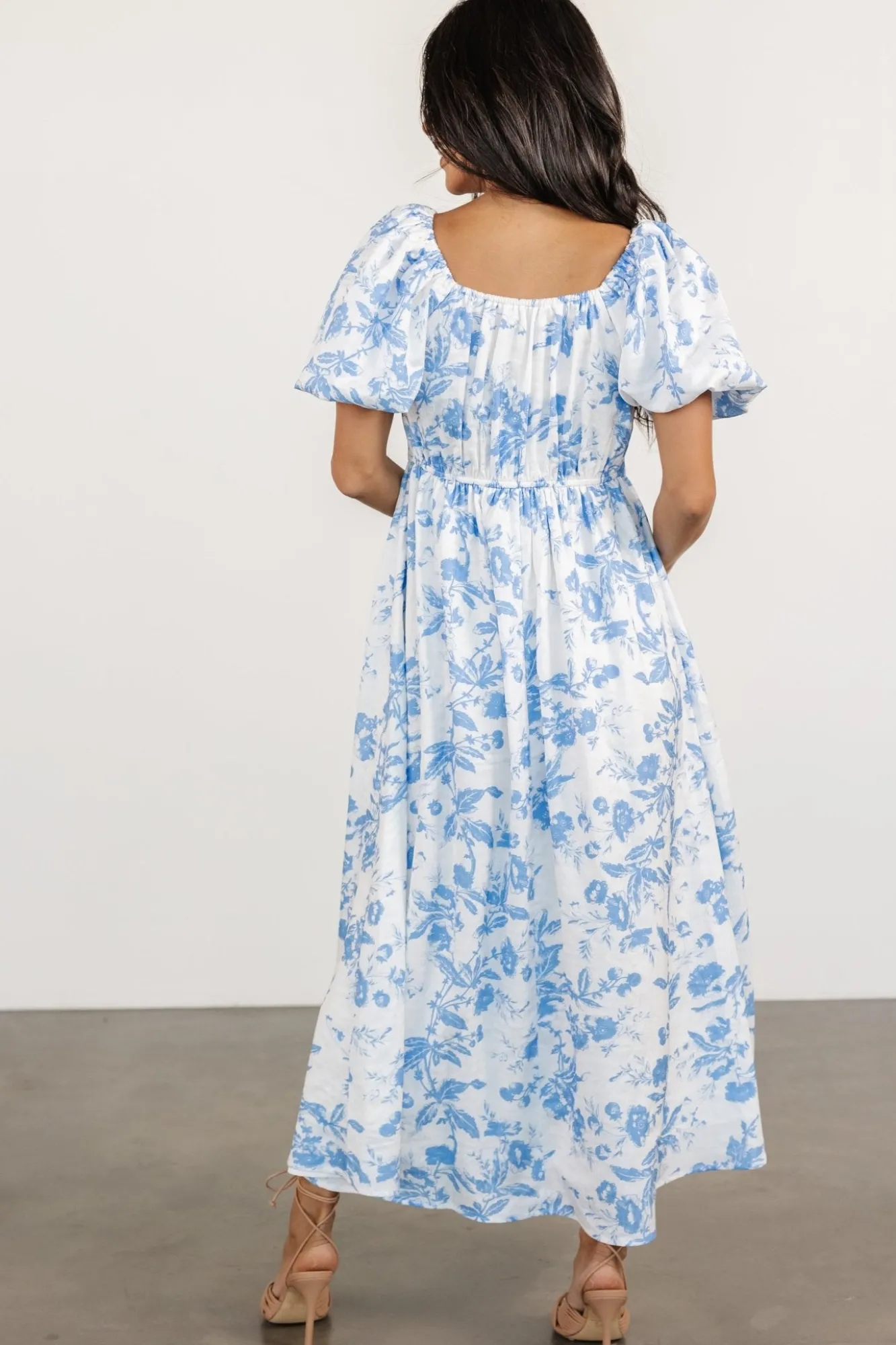 Baltic Born Graceland Maxi Dress | White + Blue Floral