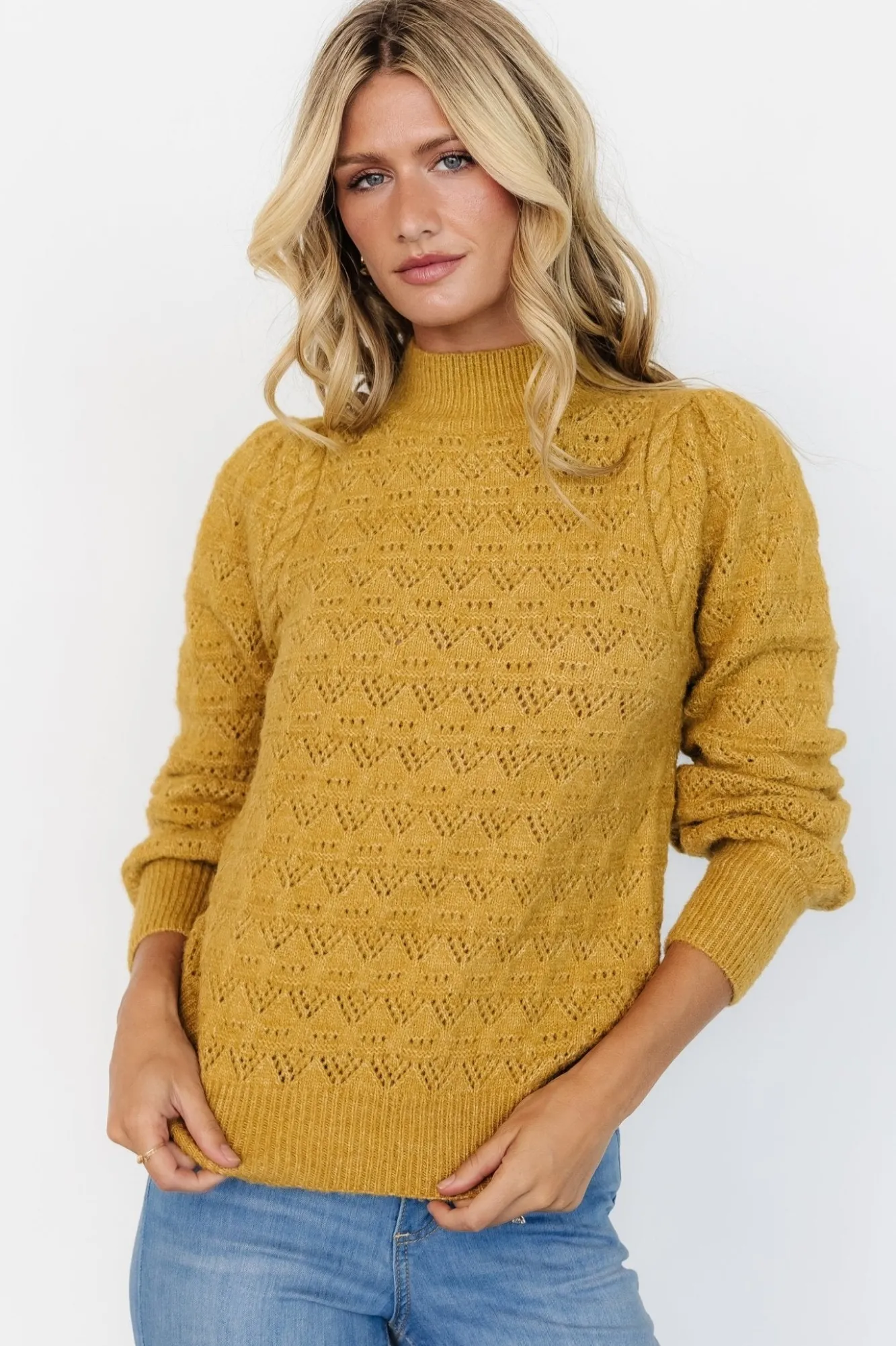 Baltic Born Grayson Sweater | Vintage Mustard