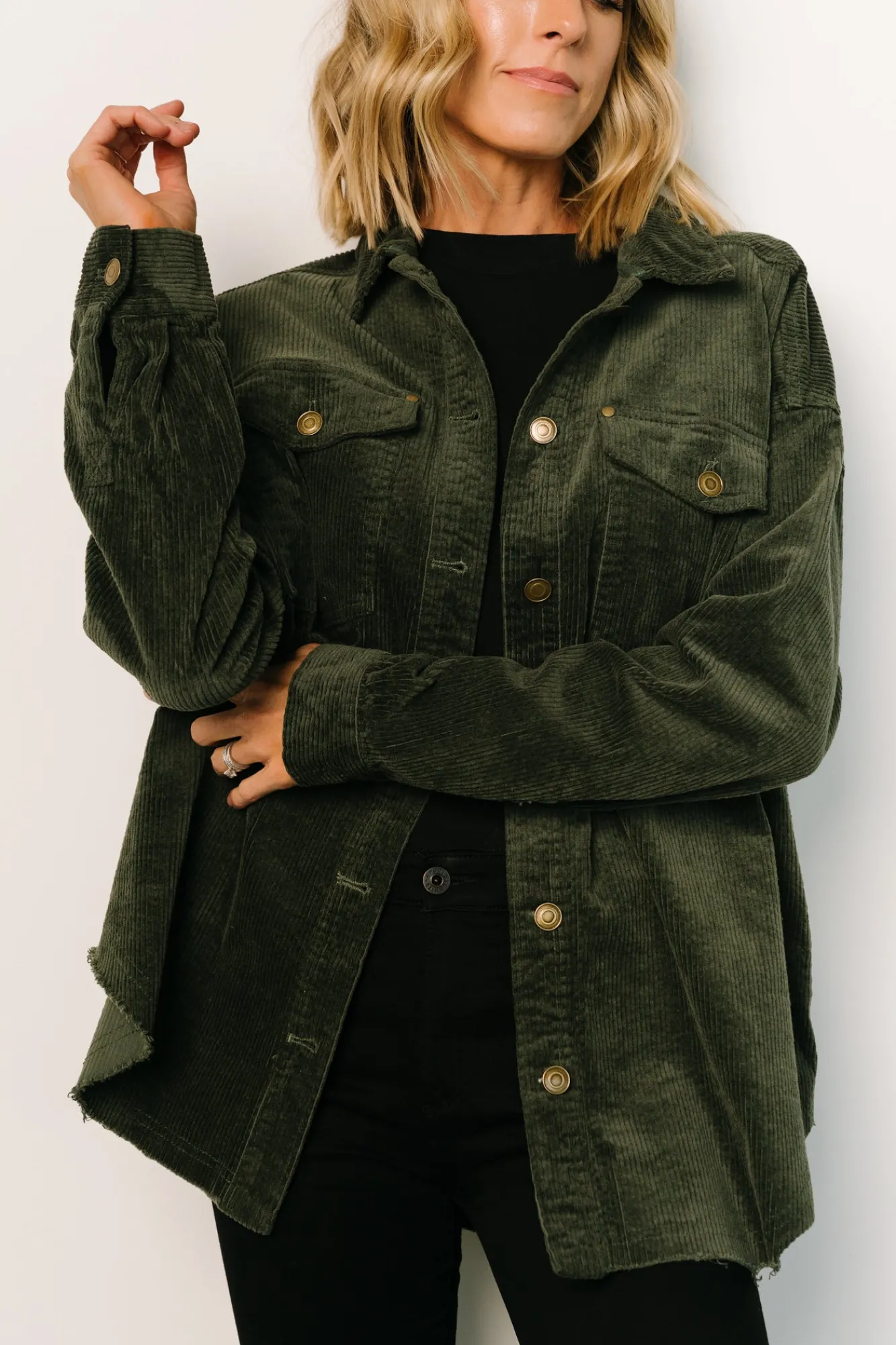 Baltic Born Greeley Corduroy Jacket | Deep Green
