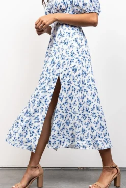 Baltic Born Gwen Smocked Midi Dress | Blue Floral