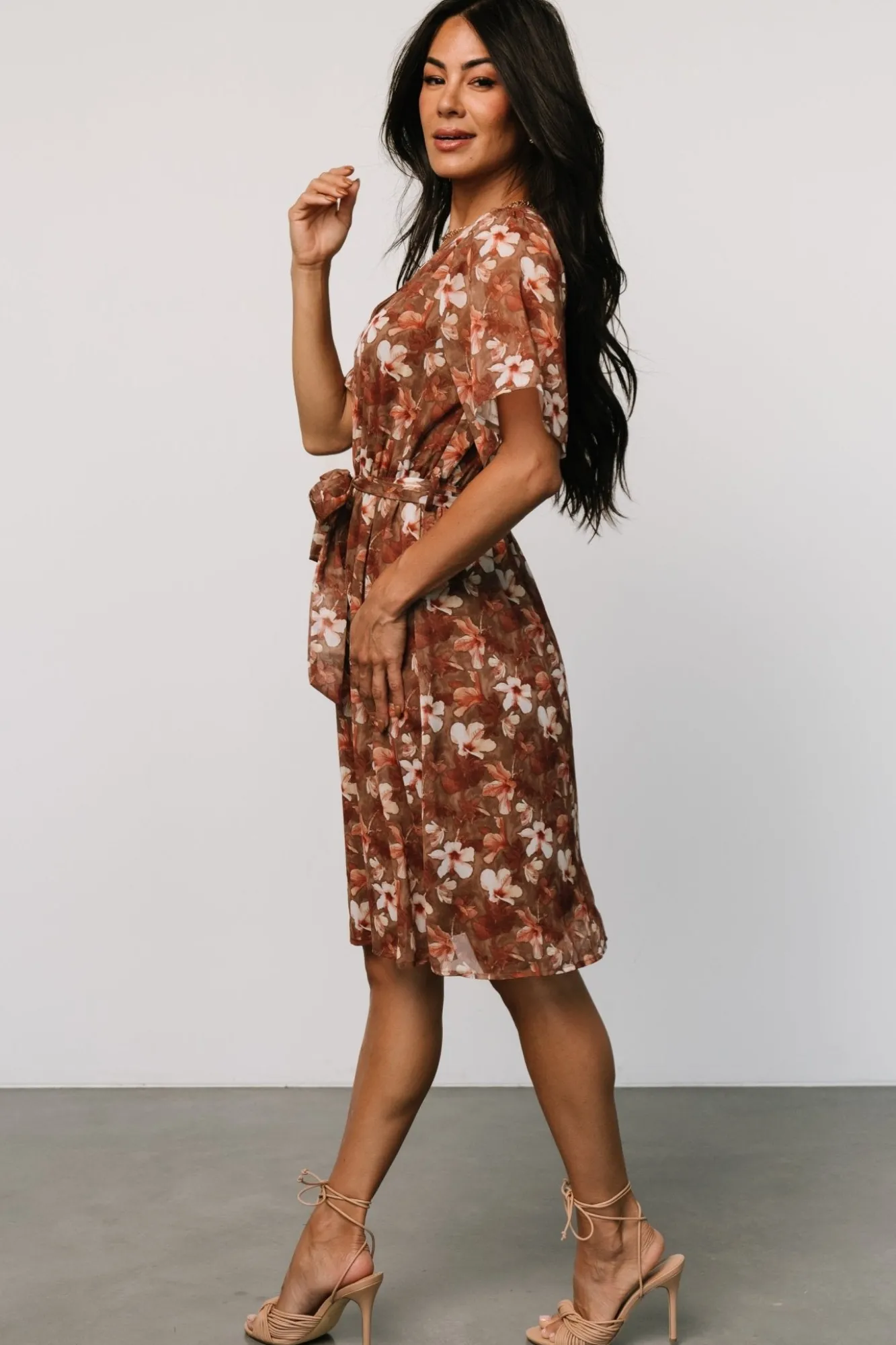Baltic Born Hailey Short Dress | Rust Floral