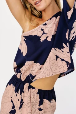 Baltic Born Halston Maxi Dress | Navy + Blush
