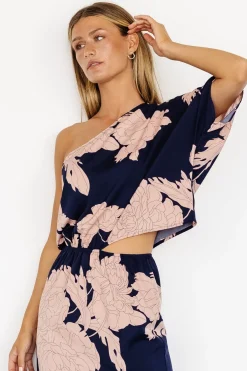 Baltic Born Halston Maxi Dress | Navy + Blush