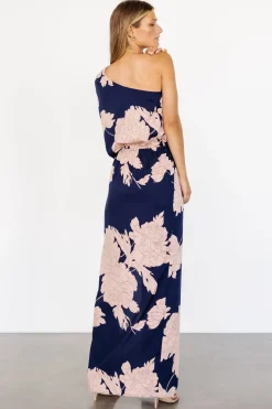 Baltic Born Halston Maxi Dress | Navy + Blush