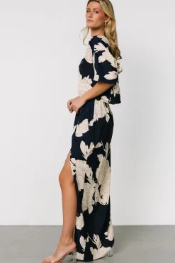 Baltic Born Halston Maxi Dress | Navy + Cream
